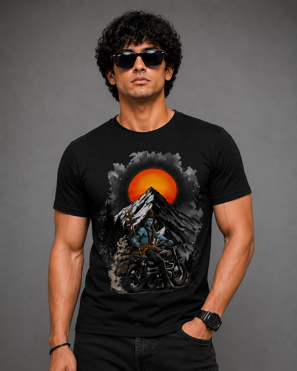 Mahadev Rider Graphic Unisex T-Shirt