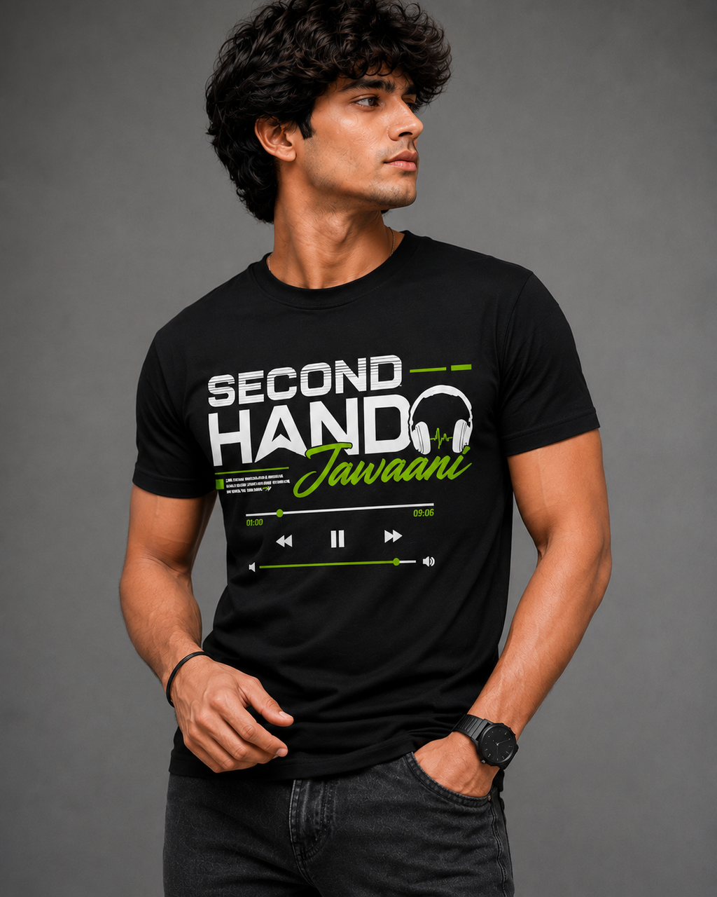 Second Hand Jawaani T-Shirt | Retro Music Graphic Unisex T-Shirt