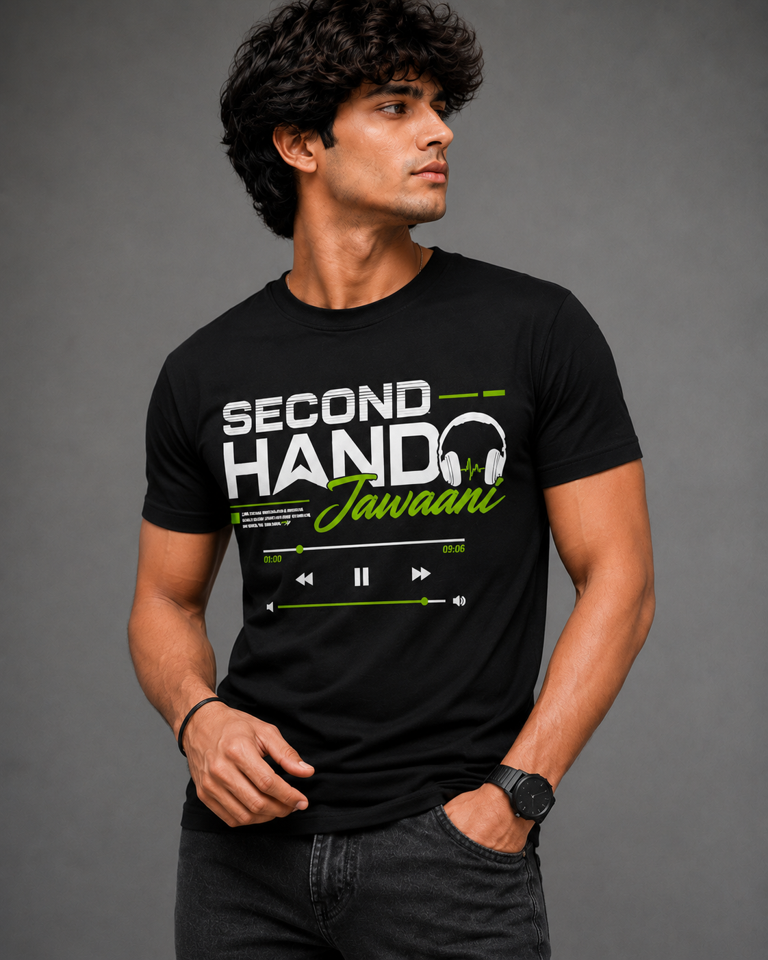 Second Hand Jawaani T-Shirt | Retro Music Graphic Unisex T-Shirt