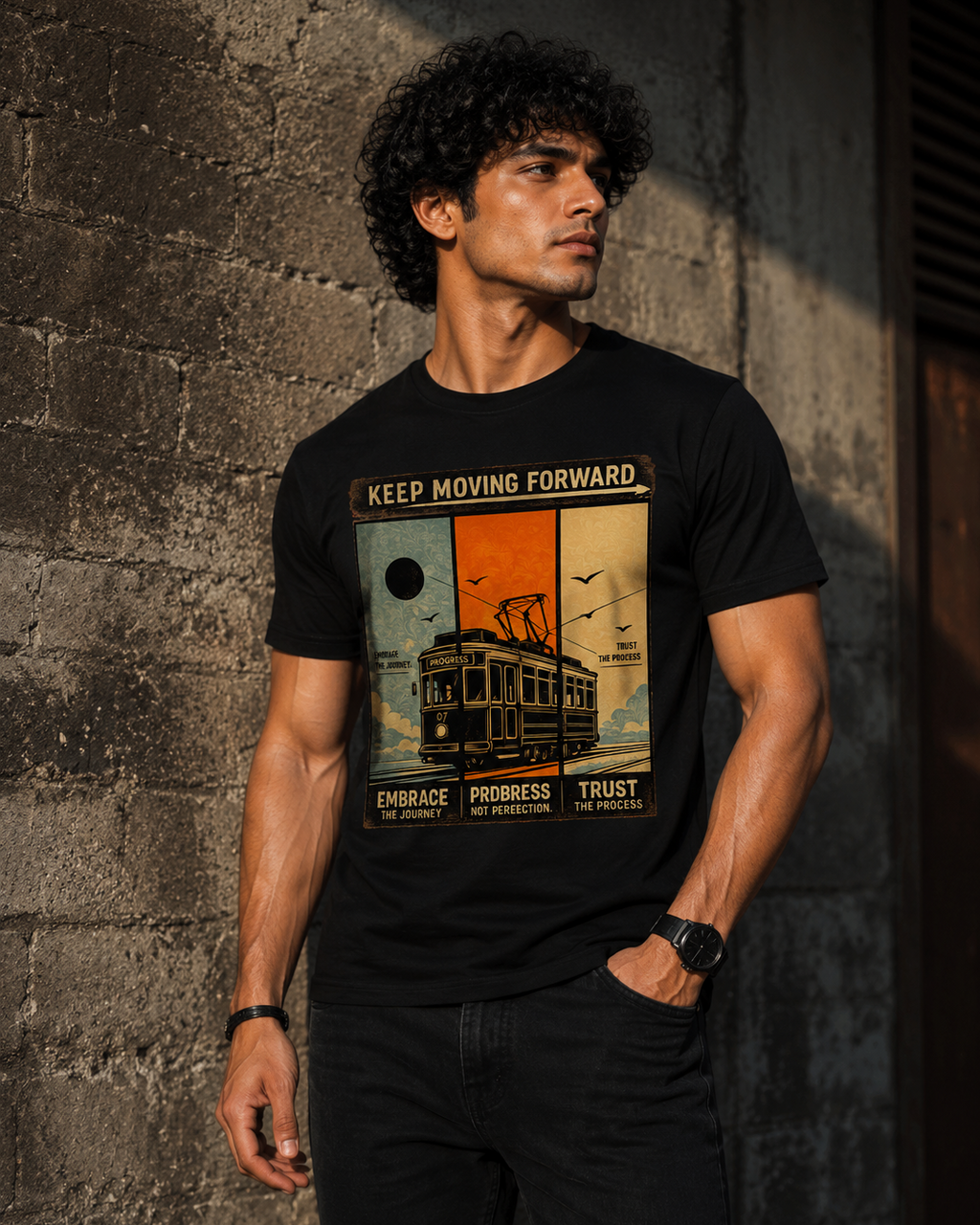 Keep Moving Forward T-Shirt | Vintage Graphic Unisex T-Shirt