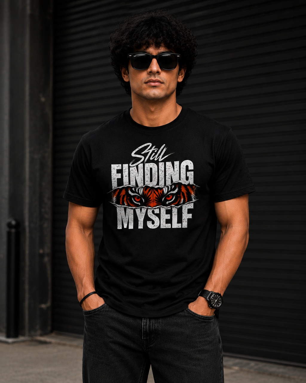 Still Finding Myself T-Shirt | Tiger Eye Graphic Unisex T-Shirt