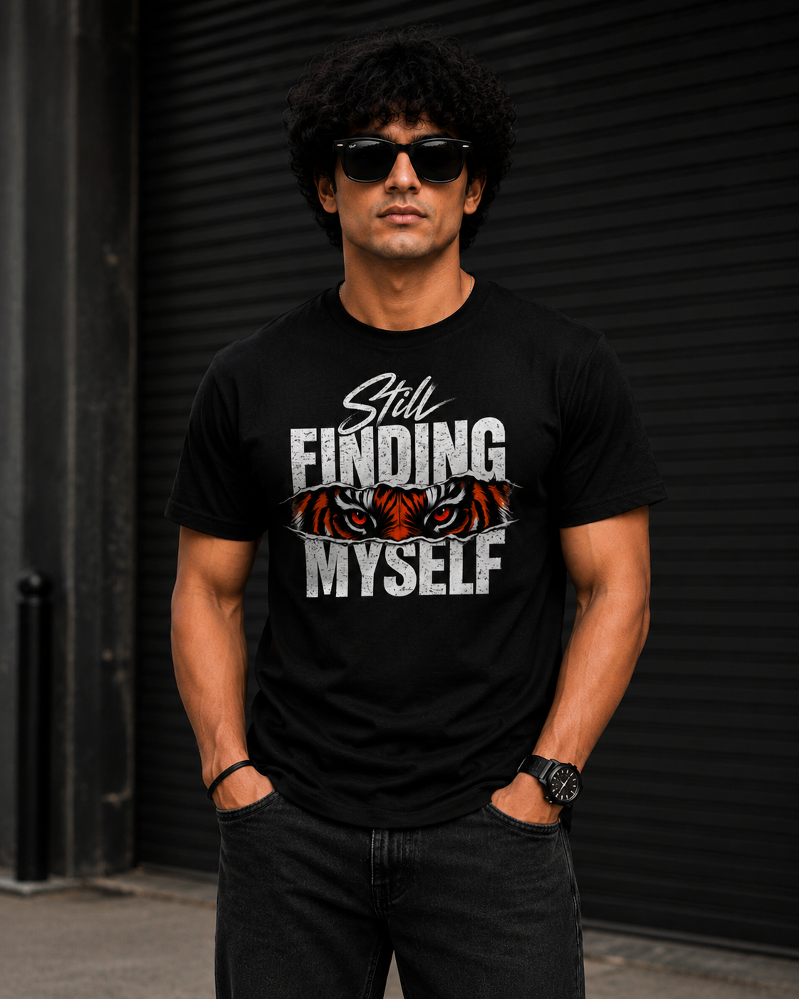 Still Finding Myself T-Shirt | Tiger Eye Graphic Unisex T-Shirt